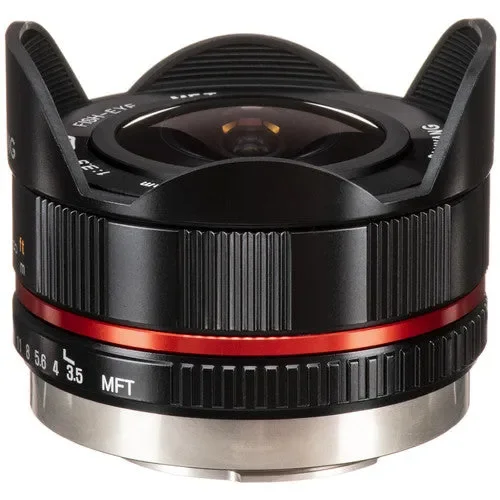 لنز 7.5mm f/3.5 UMC Fisheye MFT سام یانگ - مشکی