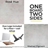 پس زمینه دو طرفه V-FLAT WORLD Duo-Board (رنگ رز / رنگدانه شسته شده، 60x60 سانتی متر)