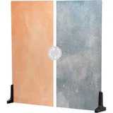 پس زمینه دو طرفه V-FLAT WORLD Duo-Board (طرح مرجانی / آبی های دهه 90، 60x60 سانتی متر)