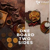 پس زمینه دو طرفه V-FLAT WORLD Duo-Board (دارک رست / مراکشی ماد، 60x60 سانتی متر)