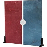 پس زمینه دو طرفه V-FLAT WORLD Duo-Board (کبالت بلوبری / کرن‌بری کریمسون، 60x60 سانتی‌متر)