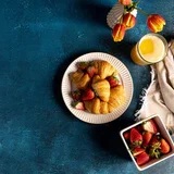 پس زمینه دو طرفه V-FLAT WORLD Duo-Board (کبالت بلوبری / کرن‌بری کریمسون، 60x60 سانتی‌متر)