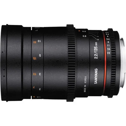 لنز 135mm T2.2 AS UMC VDSLR II سم یانگ برای مانت میکرو چهار سوم