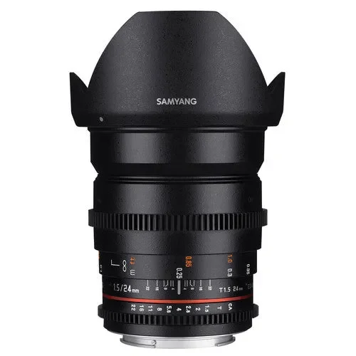 لنز سینمایی 24mm T1.5 VDSLRII Samyang برای مانت میکرو چهار سوم