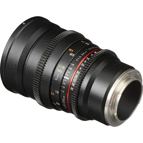 لنز سینمایی 24mm T1.5 VDSLRII Samyang برای Sony E-Mount لنز سینمایی 24mm T1.5 VDSLRII Samyang برای Sony E-Mount