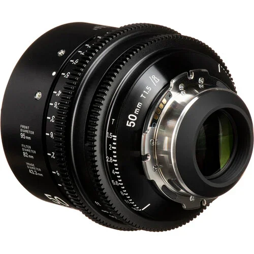 لنز سینمایی پرایم سریع سیگما 50mm T1.5 FF با تکنولوژی /i (فوت)