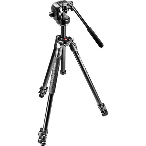 سه پایه آلومینیومی Manfrotto 290 Xtra به همراه هد ویدیویی مایع میکرو 128RC