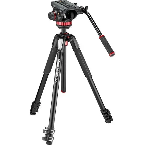 کیت هد فیلمبرداری Manfrotto 502AH و سه پایه آلومینیومی MT055XPRO3