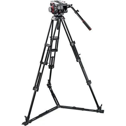 کیت سه پایه آلومینیومی دوقلو حرفه ای Manfrotto 509HD Video Head & 545GB