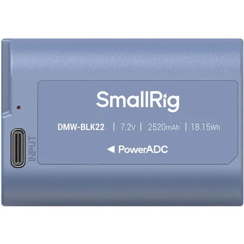 باتری USB-C مدل DMW-BLK22 اسمال‌ریگ (۲۵۲۰ میلی‌آمپر ساعت، آبی)