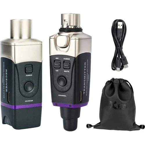سیستم بی‌سیم پلاگ-آن Xvive Audio U35C برای میکروفون‌های کاندنسر (5.8 گیگاهرتز)