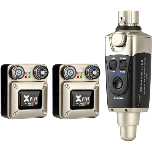 سیستم مانیتور داخل گوشی بی‌سیم Xvive Audio U45R2 با دو گیرنده (5.8 گیگاهرتز)