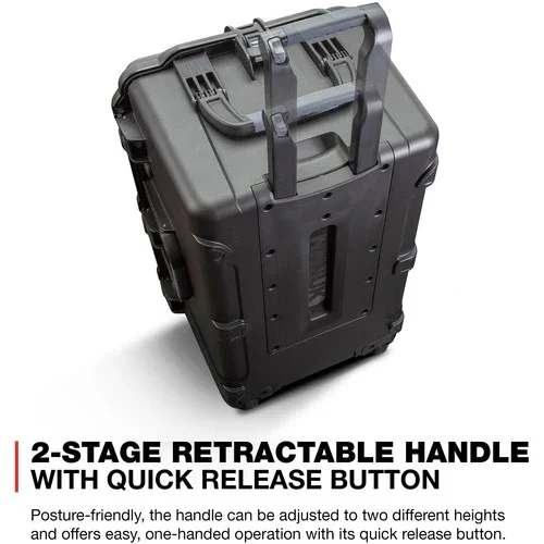 کیف سخت چرخ دار نانوک 965 با فوم داخلی (مشکی، 119.7 لیتر)