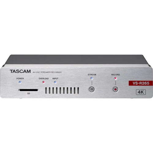 رمزگذار/رمزگشای مستقل ویدیویی 4K UHD TASCAM VSR-265 برای پخش زنده (HDMI)