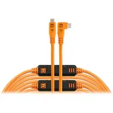 کابل USB-C تدر تولز TetherPro Optima (9.4 متر، نارنجی دید بالا، زاویه راست)