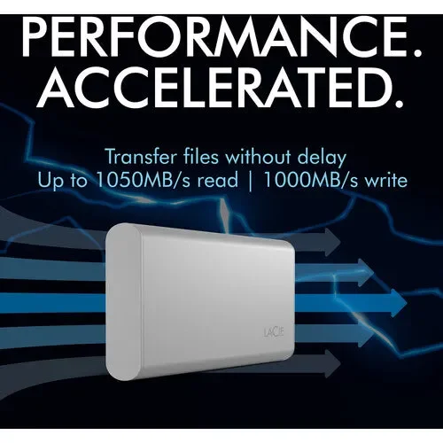 حافظه اس اس دی اکسترنال 2 ترابایتی لسی مدل Portable USB 3.1 Gen 2 Type-C v2