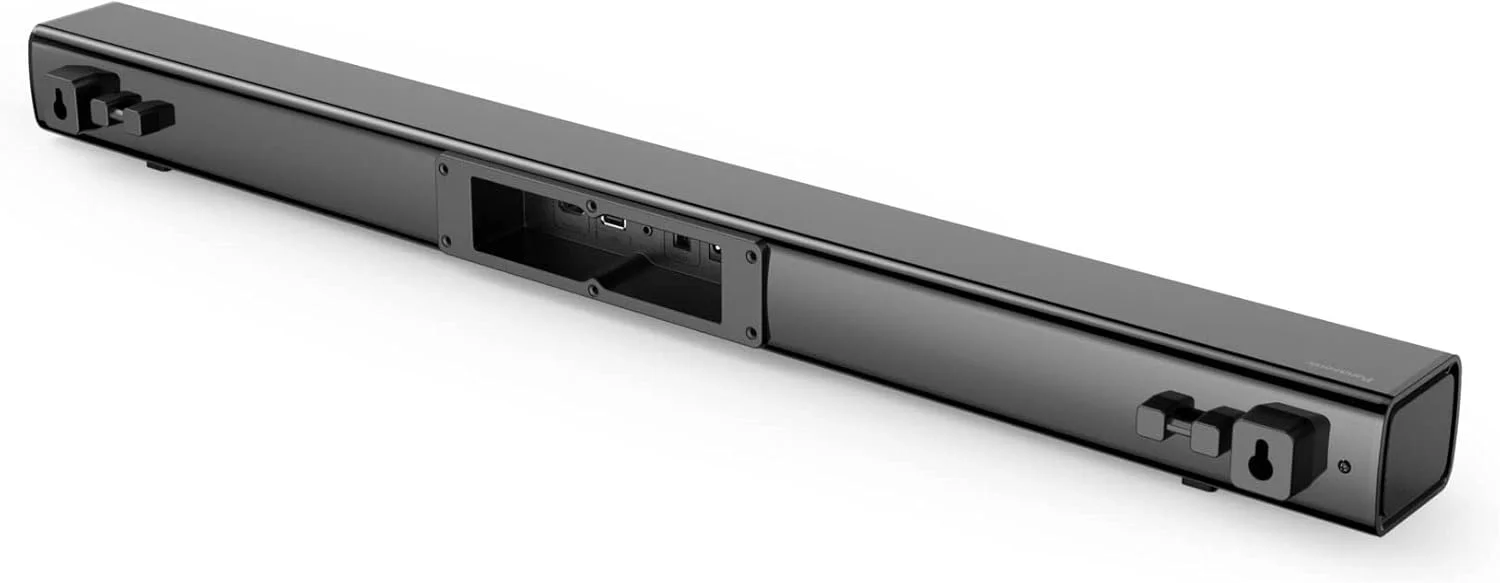 پاناسونیک SC-HTB100 ساندبار باریک برای صدای پویا با اتصال بلوتوث، USB، HDMI و AUX، مشکی