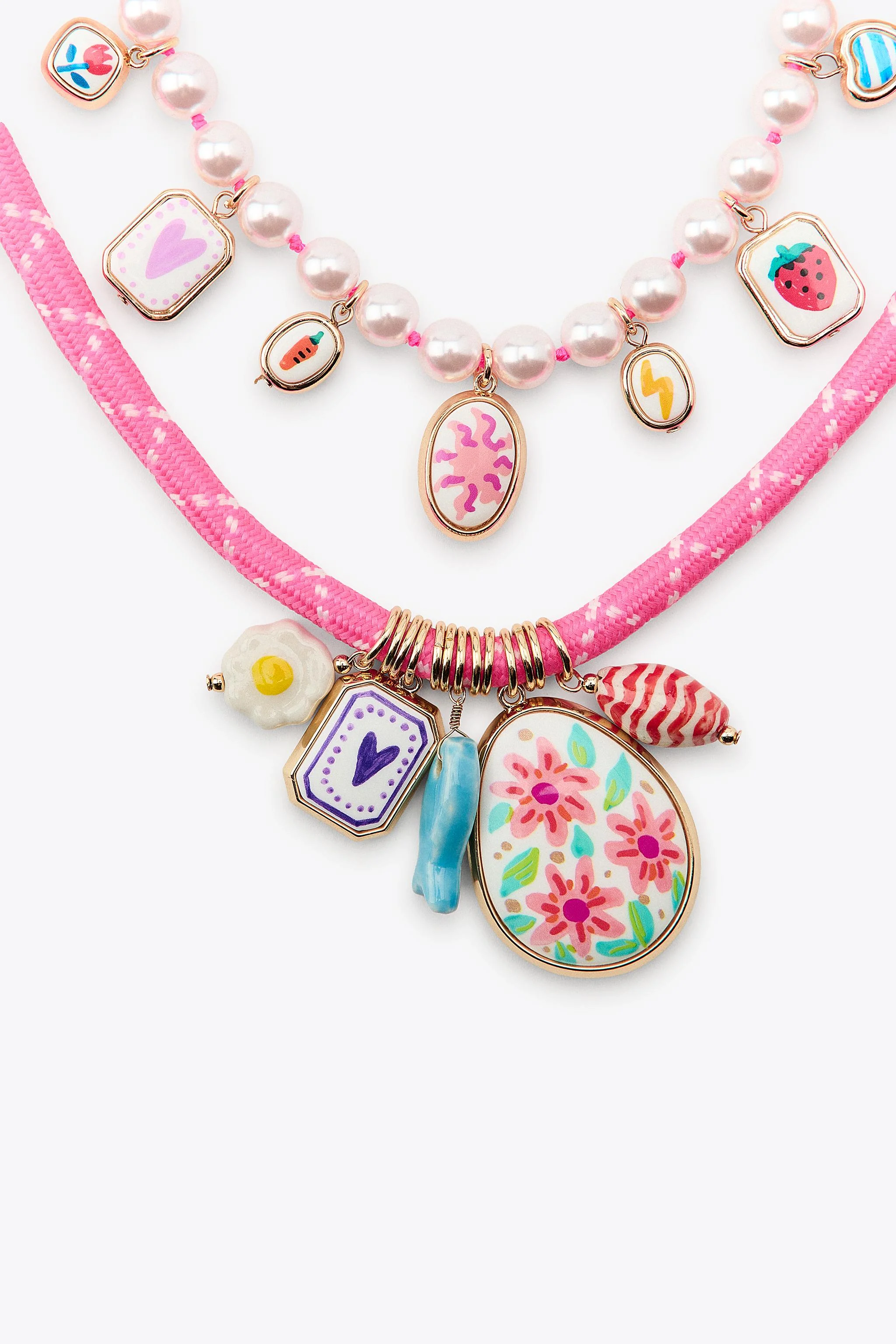 ست دو عددی گردنبند با آویز مروارید مصنوعی ست دو عددی گردنبند با آویز مروارید مصنوعی