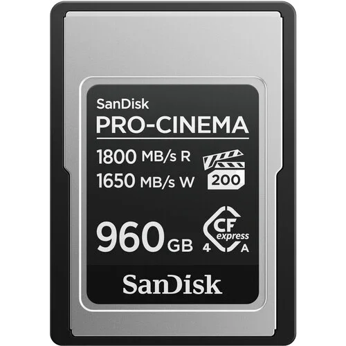 کارت حافظه 960 گیگابایتی SanDisk PRO-CINEMA CFexpress Type A