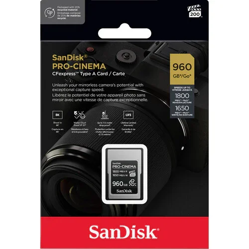 کارت حافظه 960 گیگابایتی SanDisk PRO-CINEMA CFexpress Type A