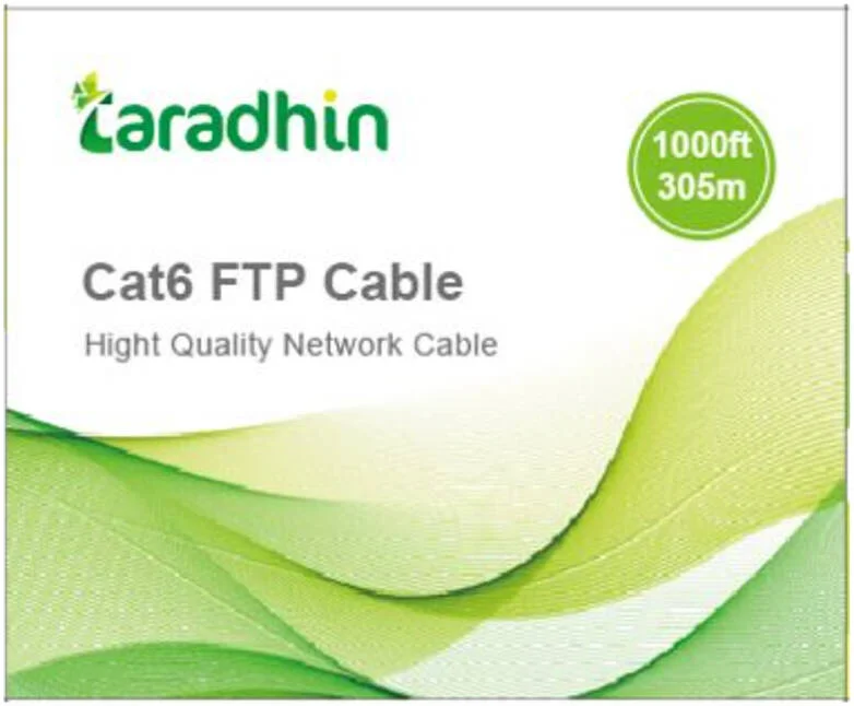 کابل شبکه CAT6 FTP تارادهین با کیفیت عالی، 23AWG، 0.575mm، CCA، سرعت انتقال داده تا 10 گیگابیت بر ثانیه، روکش PVC تازه 4P، 305 متر، حلقه قرقره، خاکستری | TC-LC23F کابل شبکه CAT6 FTP تارادهین با کیفیت عالی، 23AWG، 0.575mm، CCA، سرعت انتقال داده تا 10 گیگابیت بر ثانیه، روکش PVC تازه 4P، 305 متر، حلقه قرقره، خاکستری | TC-LC23F