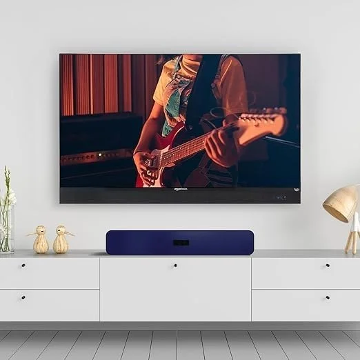 اسپیکر ساندبار بلوتوث 16 واتی مدل ABSBX93 با باتری 1200 میلی آمپر، بلوتوث نسخه 5.1، پورت AUX و USB برای موبایل، کامپیوتر، تبلت و لپ تاپ (آبی) (بازسازی شده)