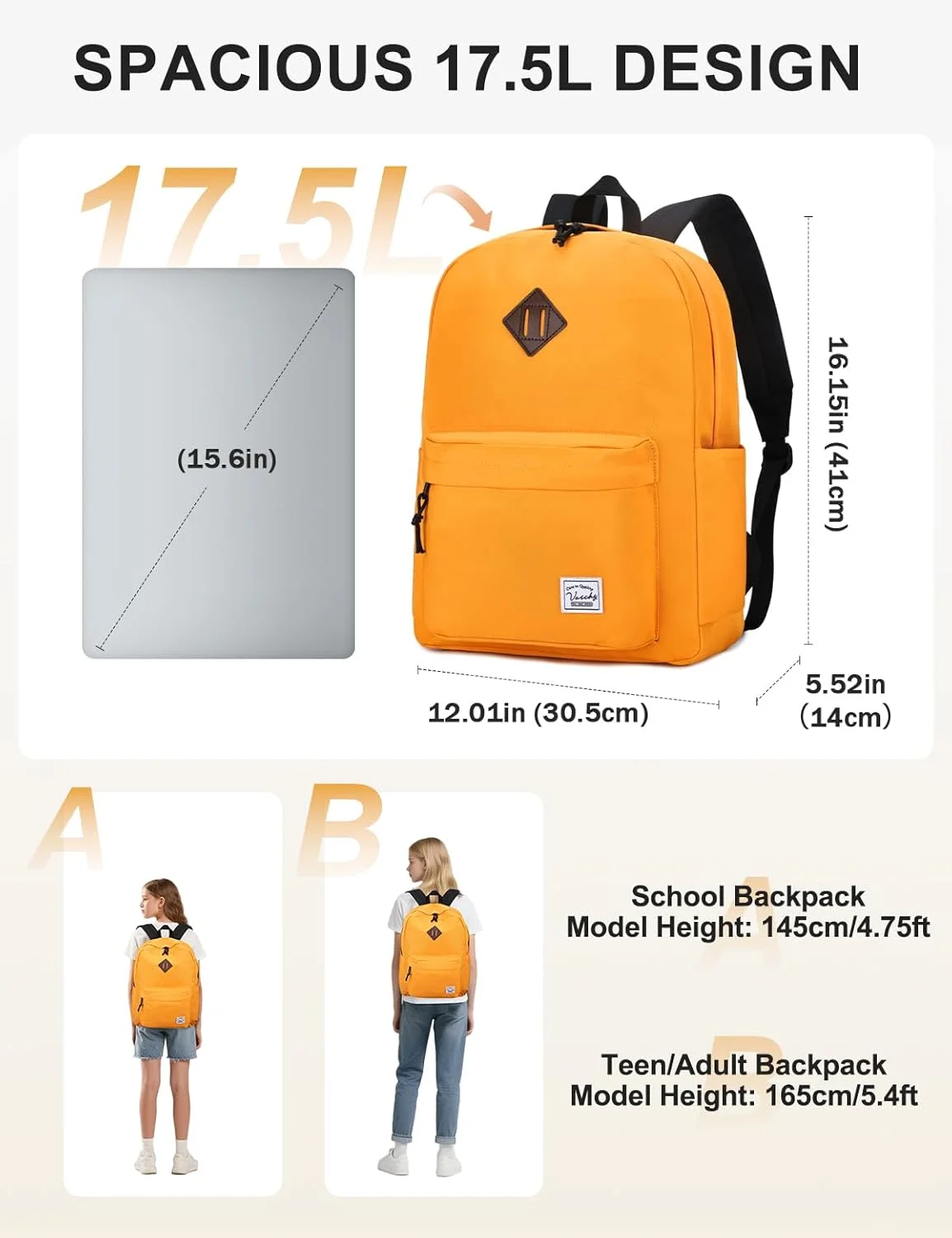 کیف کوله پشتی وشی مناسب خانم ها و آقایان، کیف مدرسه ای سبک وزن ضد آب، مناسب کودکان پسر، اوقات فراغت دخترانه، نوجوانان، دانشگاه، مسافرت کاری