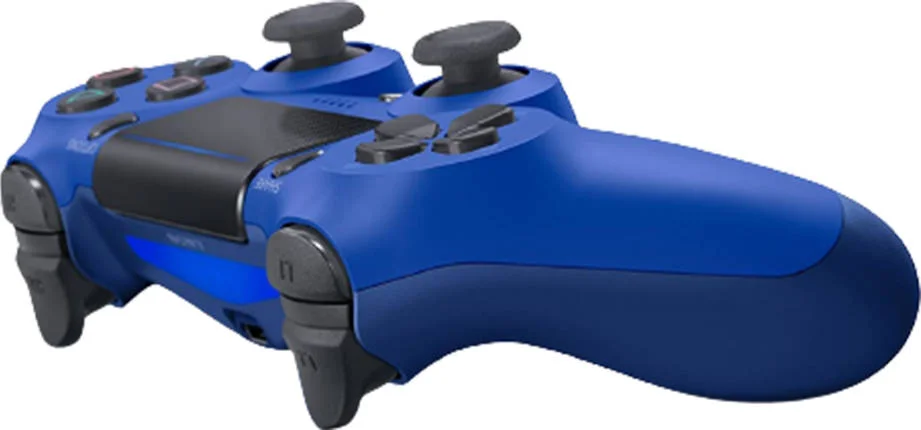 دسته بازی بی سیم سونی DualShock 4، برای پلی استیشن 4، زبان انگلیسی، منطقه NMC - امارات متحده عربی، آبی موجی | CUH-ZCT2G12