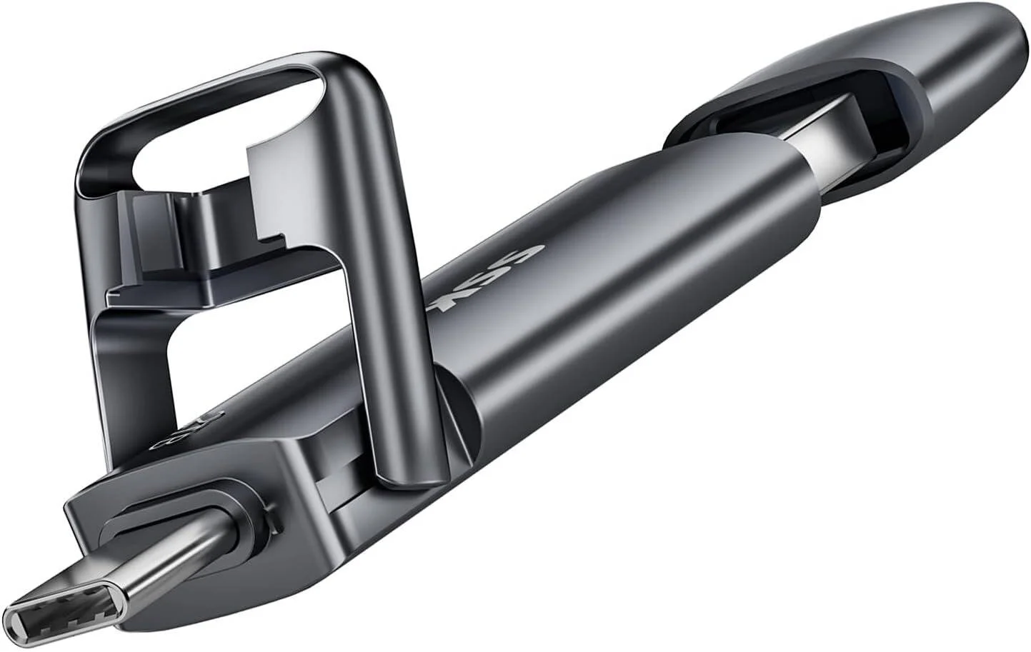 اس اس کی 2 ترابایت اس اس دی اکسترنال با سرعت انتقال تا 550 مگابایت بر ثانیه، فلش درایو دوگانه پرسرعت تایپ C + USB A 3.2 نسل 2، حافظه ذخیره سازی اطلاعات برای ویندوز/مک/آیفون 15/گوشی اندروید/PS4 | SD301