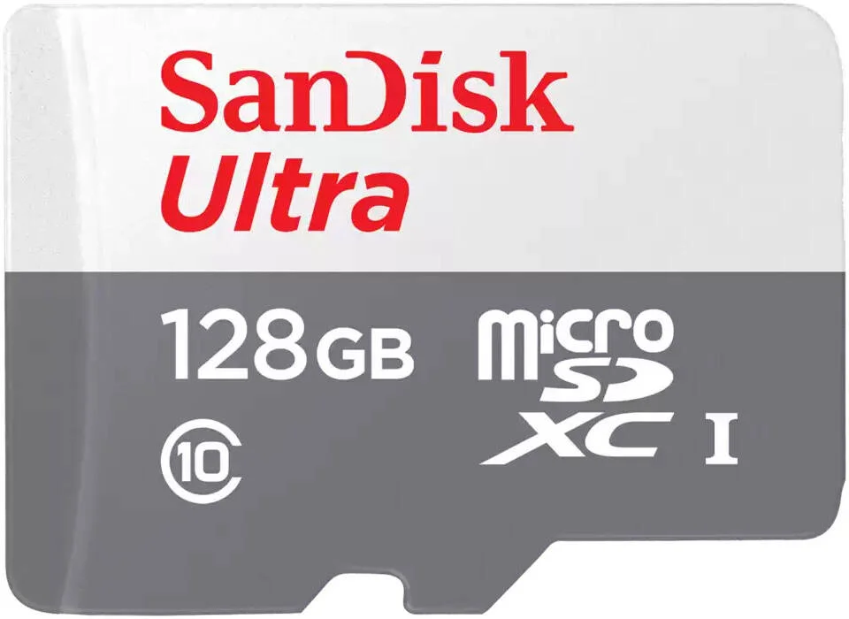 کارت حافظه میکرو اس دی ایکس سی 128 گیگابایتی SanDisk Ultra، کلاس 10 UHS-I بدون آداپتور، سازگار با آخرین کلاس سرعت | SDSQUNR-128G-GN6MN