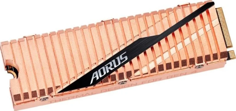 حافظه اس اس دی 2 ترابایتی گیگابایت Aorus NVMe Gen4 M.2 2280 PCI-Express 4.0 x4 3D TLC Internal Solid State Drive (SSD) Dual Side Copper | GP-ASM2NE6200TTTD