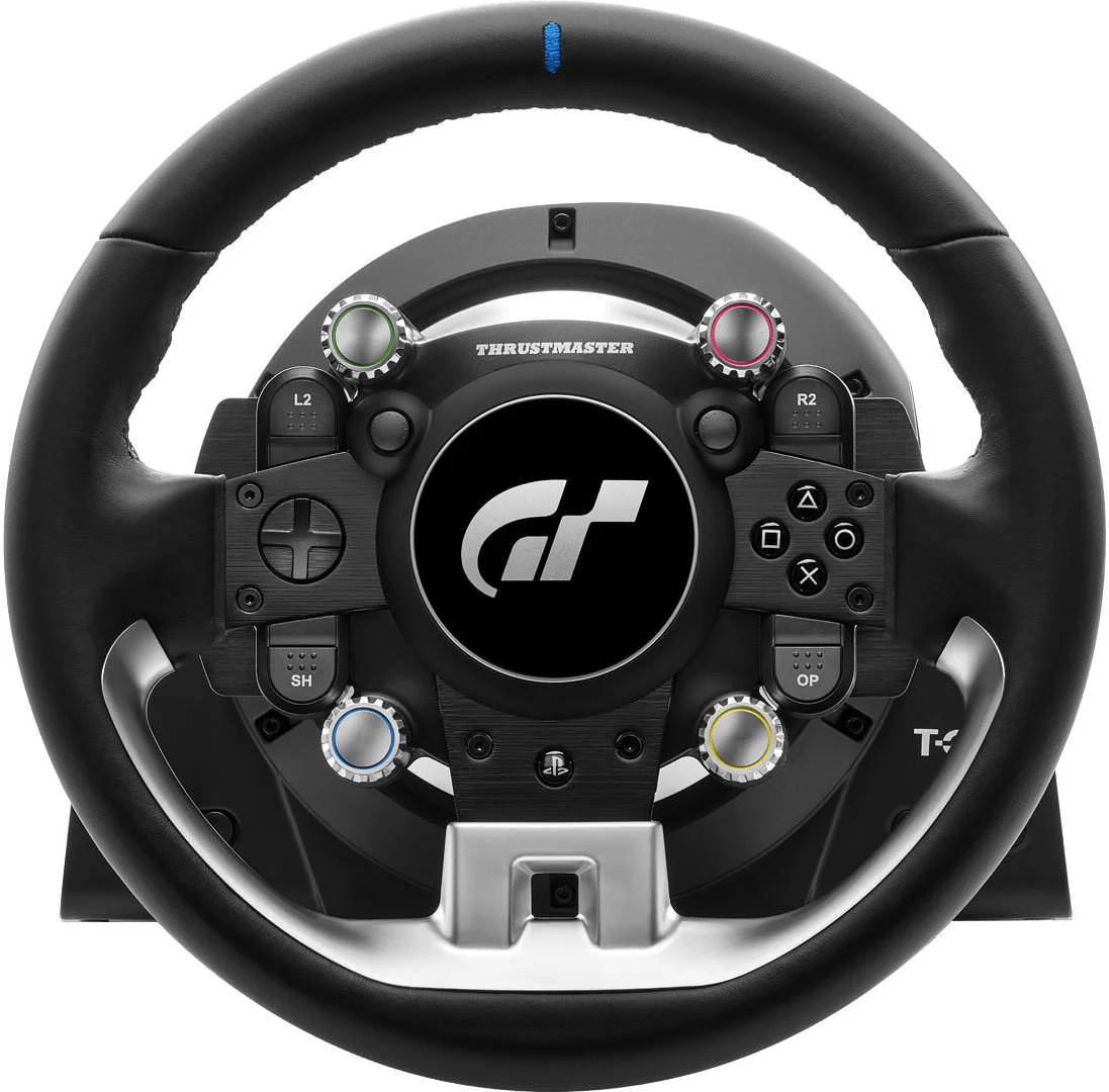 فرمان مسابقه Thrustmaster T-GT II به همراه مجموعه 3 پدال، بازخورد نیروی بلادرنگ، موتور 40 واتی بدون جاروبک، سیستم دو تسمه، فناوری مغناطیسی، برای PS5/PS4/PC | TM-WHL-TGT-2