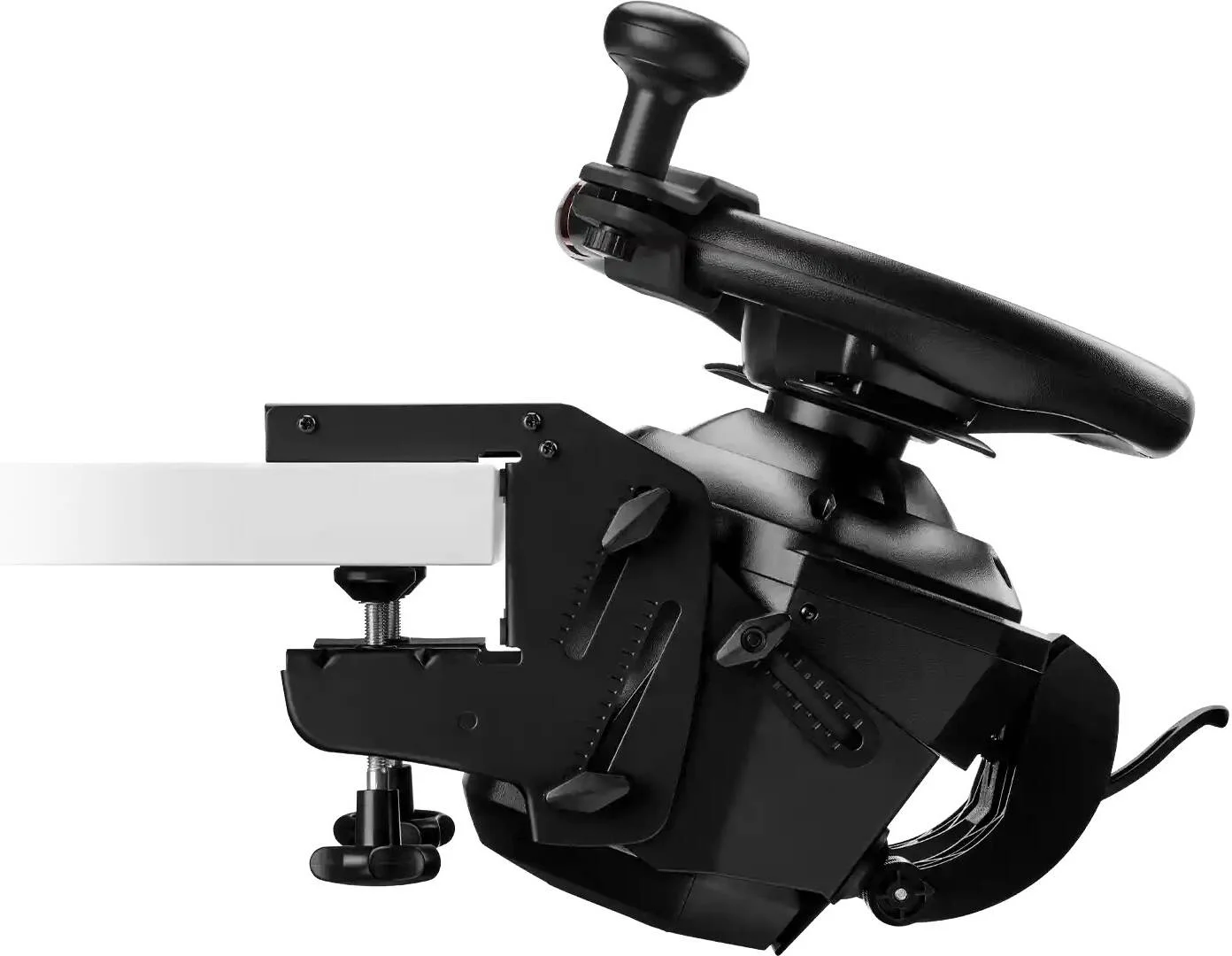 بسته سیم‌تسک Thrustmaster T128، شبیه‌سازی کشاورزی و رانندگی کامیون، بازخورد نیروی فراگیر، دکمه چرخان، پایه فرمان قابل تنظیم، برای XBOX و PC، مشکی | TM-WHL-T128x-SIMTASK