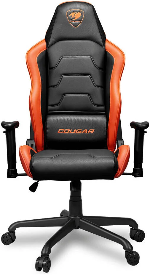 صندلی گیمینگ COUGAR Armor Air با طراحی نوآورانه دوگانه، چرم PVC تنفسی، دسته قابل تنظیم 2 جهته، سیلندر بالابر گازی کلاس 4، حداکثر وزن قابل تحمل 120 کیلوگرم، مشکی-نارنجی CG-CHAIR-ARMOR-AIR-ORG