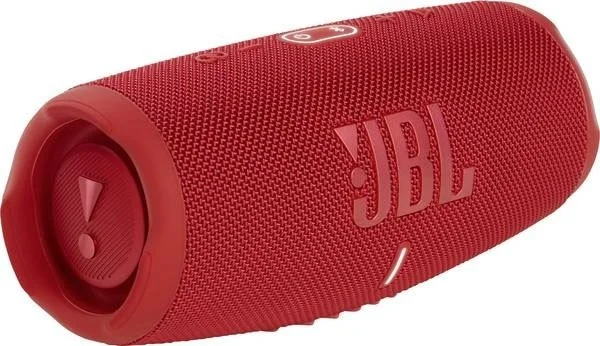 اسپیکر بلوتوثی JBL Charge 5، مناسب فضای باز، ضد آب، دارای استاندارد ضد گرد و غبار، تا 20 ساعت پخش مداوم، قابلیت اتصال همزمان به دو دستگاه موبایل، اتصال USB Type-C، قرمز | CHARGE5-RD