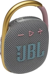 اسپیکر بلوتوثی قابل حمل JBL Clip 4 با کارابین یکپارچه، مقاوم در برابر آب و گرد و غبار IP67، صدای غنی و بیس قوی، فرکانس 100Hz-20kHz، عمر باتری 10 ساعته، خاکستری | CLIP4GRY