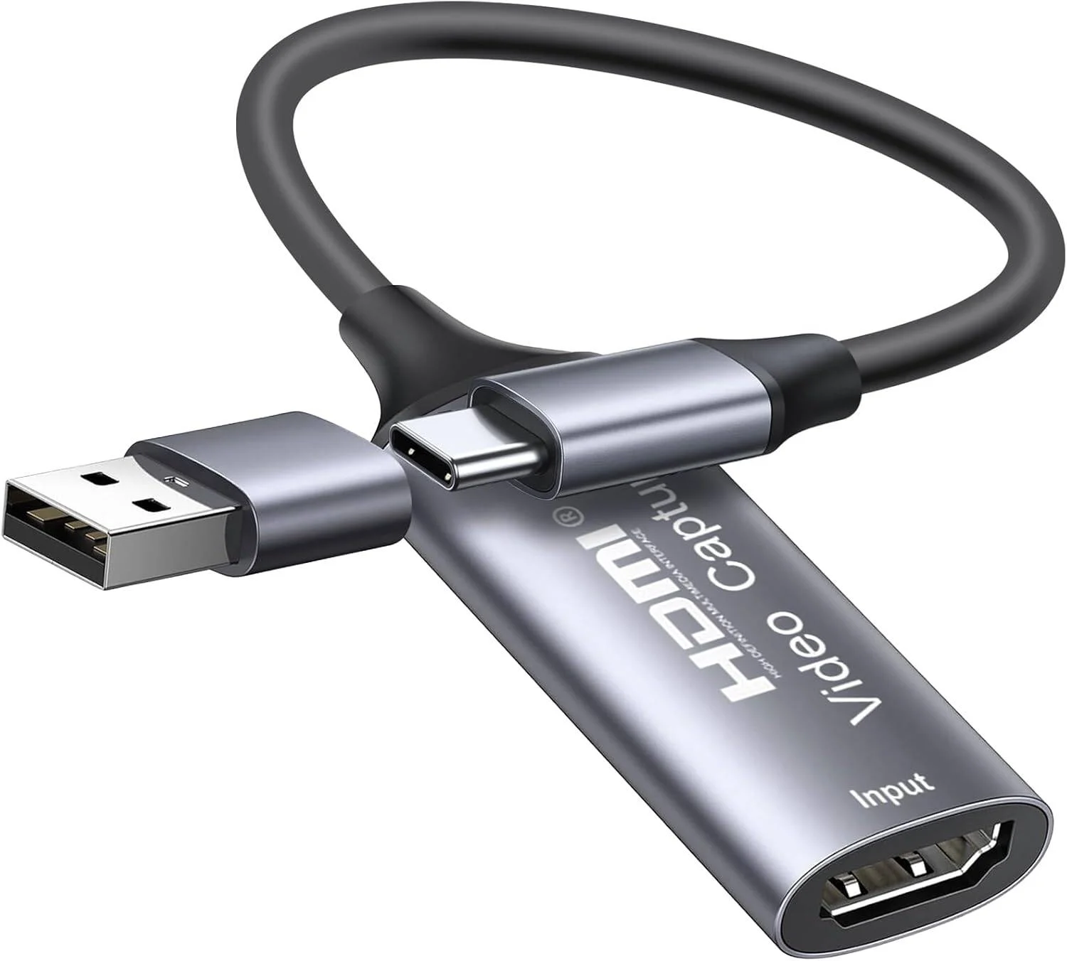 کارت کپچر ویدیو T Tersely، کارت کپچر 4K HDMI به USB C 2.0، ضبط کننده صدا و تصویر زنده و ضبط ویدیو 1080P HD 60fps برای بازی، استریم، تدریس، کنفرانس ویدیویی | Statco-TVC-1080p-USB3