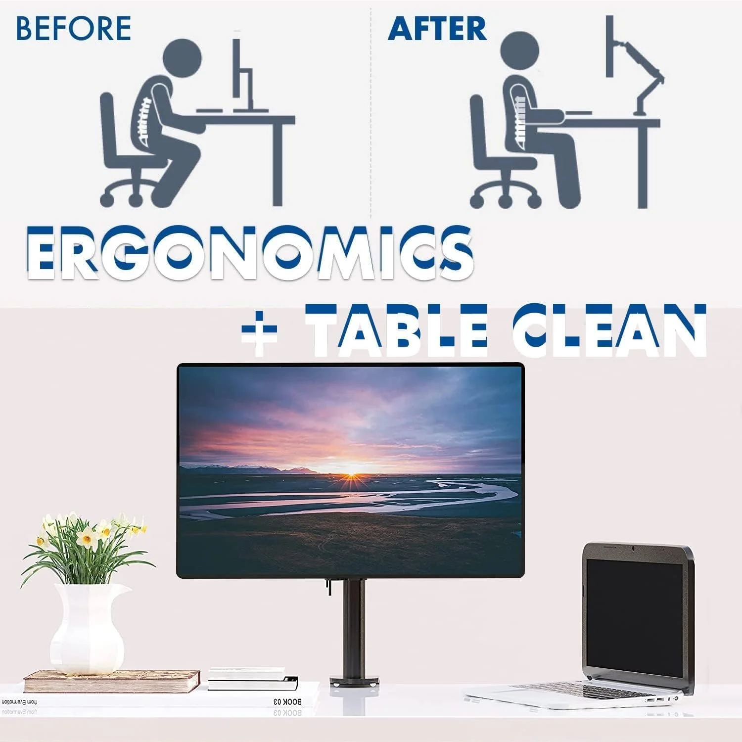 بازوی نگهدارنده دو مانیتوره HEYMIX LIFE - پایه نگهدارنده مانیتور برای مانیتورهای کامپیوتر، پایه دو مانیتوره برای 2 صفحه نمایش 13-27 اینچی، نگهدارنده مانیتور VESA 75mm/100mm برای بازی و کار بازوی نگهدارنده دو مانیتوره HEYMIX LIFE - پایه نگهدارنده مانیتور برای مانیتورهای کامپیوتر، پایه دو مانیتوره برای 2 صفحه نمایش 13-27 اینچی، نگهدارنده مانیتور VESA 75mm/100mm برای بازی و کار