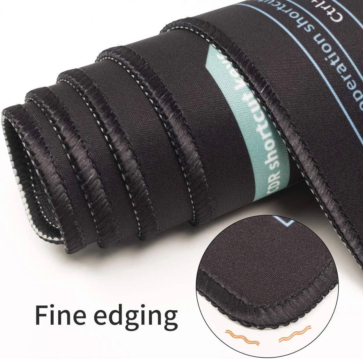 پد ماوس بزرگ مخصوص بازی Excovip، سایز XXL، پد ماوس/ زیردستی کامپیوتر بزرگ، با لبه های دوخته شده، برای گیمر / دفتر / خانه، ابعاد 900x400 میلی متر، مشکی | UK2-MSP200501-EN