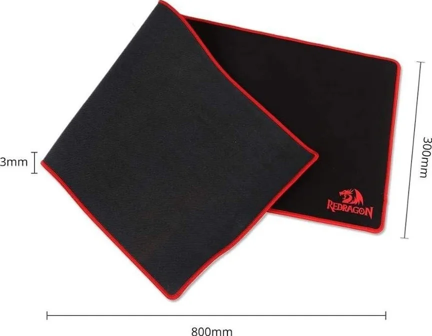 پد ماوس بزرگ مخصوص بازی Redragon P003 Suzaku با سطح بافت‌دار ویژه، نرم و لطیف، پشت ضد لغزش، سطح ضد آب، لبه‌های دوخته شده، 80x30x0.3 سانتی‌متر | P003
