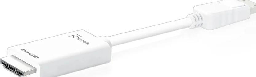 کابل DisplayPort™ به HDMI 4K جی 5 کریت، پلاستیکی، تبدیل یکپارچه DisplayPort™، طول کابل 1.8 متر | JDC158