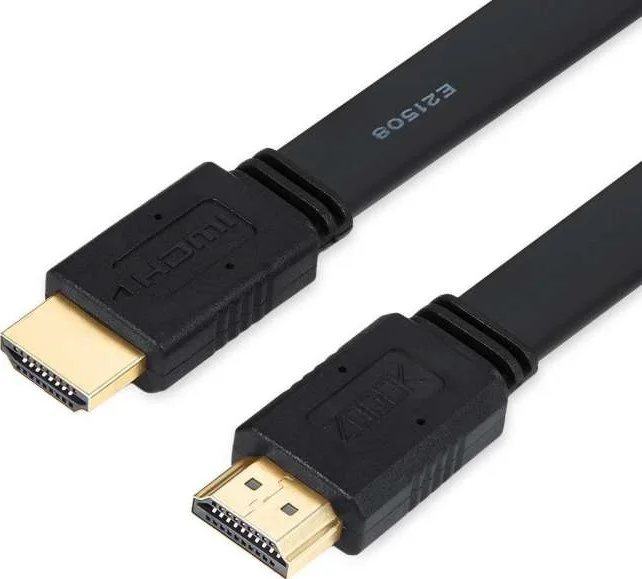 کابل HDMI تخت فوق سریع با روکش طلا، پشتیبانی از 1080P، اترنت، 3D، 4K - 10 متر