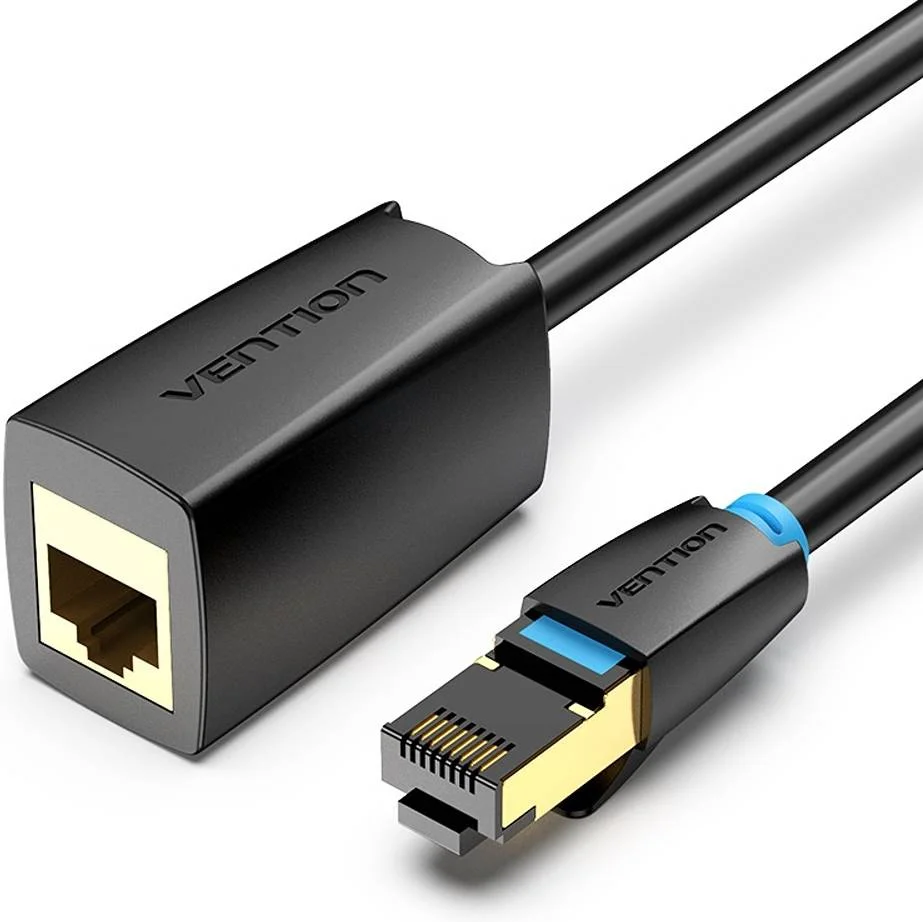 کابل افزایش طول شبکه Vention Cat.8 SSTP، سرعت شبکه 40 گیگابیت بر ثانیه، پهنای باند 2000 مگاهرتز، زوج به هم تابیده مس بدون اکسیژن، شیلد فویل آلومینیومی دوبل، پوسته مسی با روکش طلای POM، طول 1 متر، مشکی | IKHBF کابل افزایش طول شبکه Vention Cat.8 SSTP، سرعت شبکه 40 گیگابیت بر ثانیه، پهنای باند 2000 مگاهرتز، زوج به هم تابیده مس بدون اکسیژن، شیلد فویل آلومینیومی دوبل، پوسته مسی با روکش طلای POM، طول 1 متر، مشکی | IKHBF