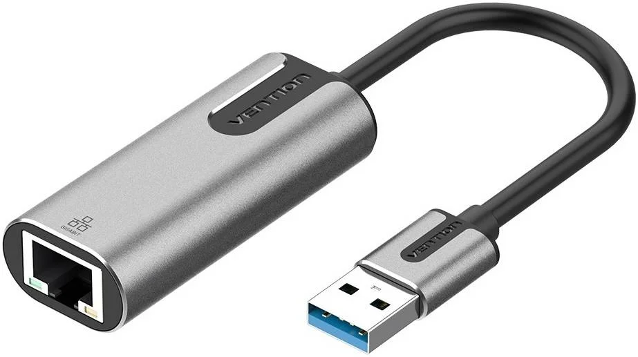 آداپتور USB 3.0 به گیگابیت اترنت Vention، دسترسی 1000 مگابیت در ثانیه، پخش پایدار، کاربرد گسترده، 0.15 متر، بدنه آلیاژ آلومینیوم خاکستری مدل CEWHB آداپتور USB 3.0 به گیگابیت اترنت Vention، دسترسی 1000 مگابیت در ثانیه، پخش پایدار، کاربرد گسترده، 0.15 متر، بدنه آلیاژ آلومینیوم خاکستری مدل CEWHB