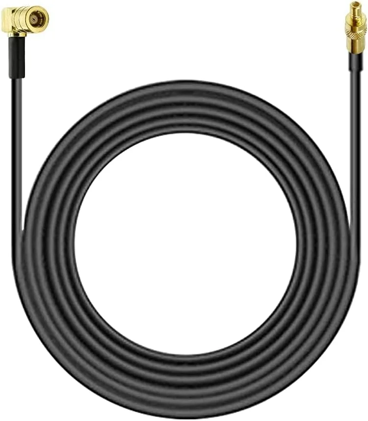 کابل آنتن رادیویی خودرو SMB Vecys، کابل تبدیل SMB مادگی زاویه راست به SMB نری، کابل افزایش طول آنتن RG174 به طول 2 متر