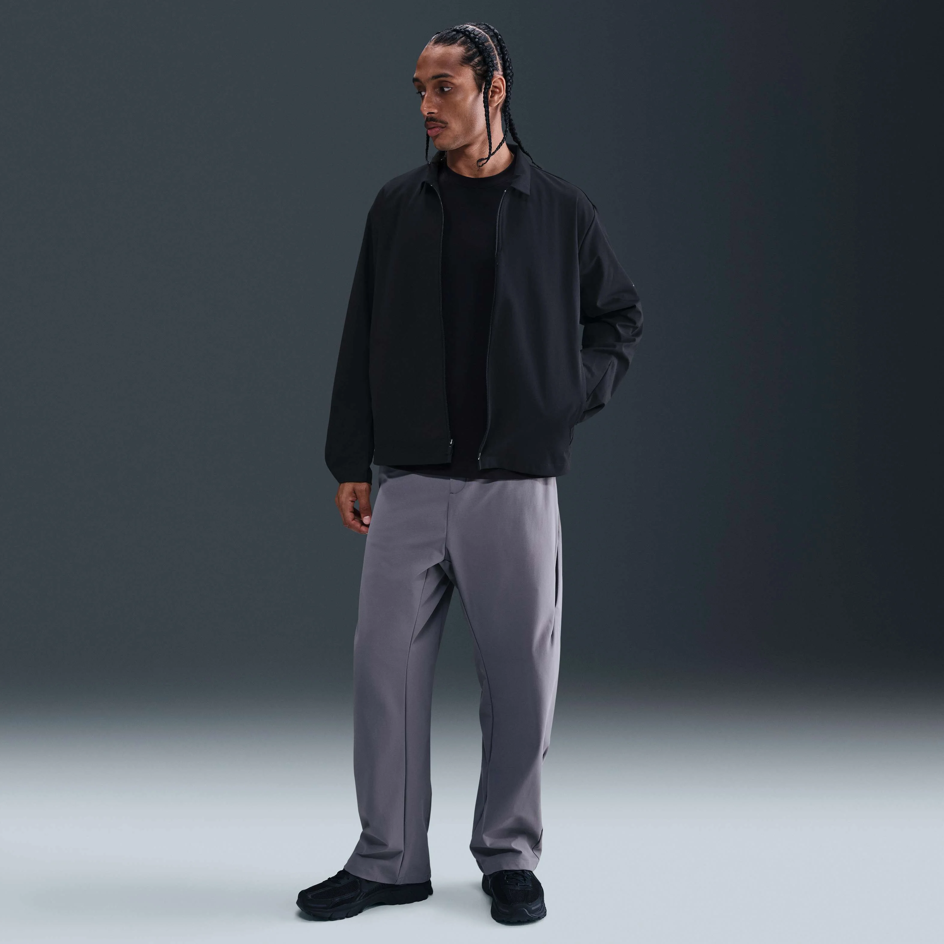 ژاکت مردانه نایکی مدل PerfectStretch 24.7 Dri-FIT UV - مشکی/خاکستری دودی تیره