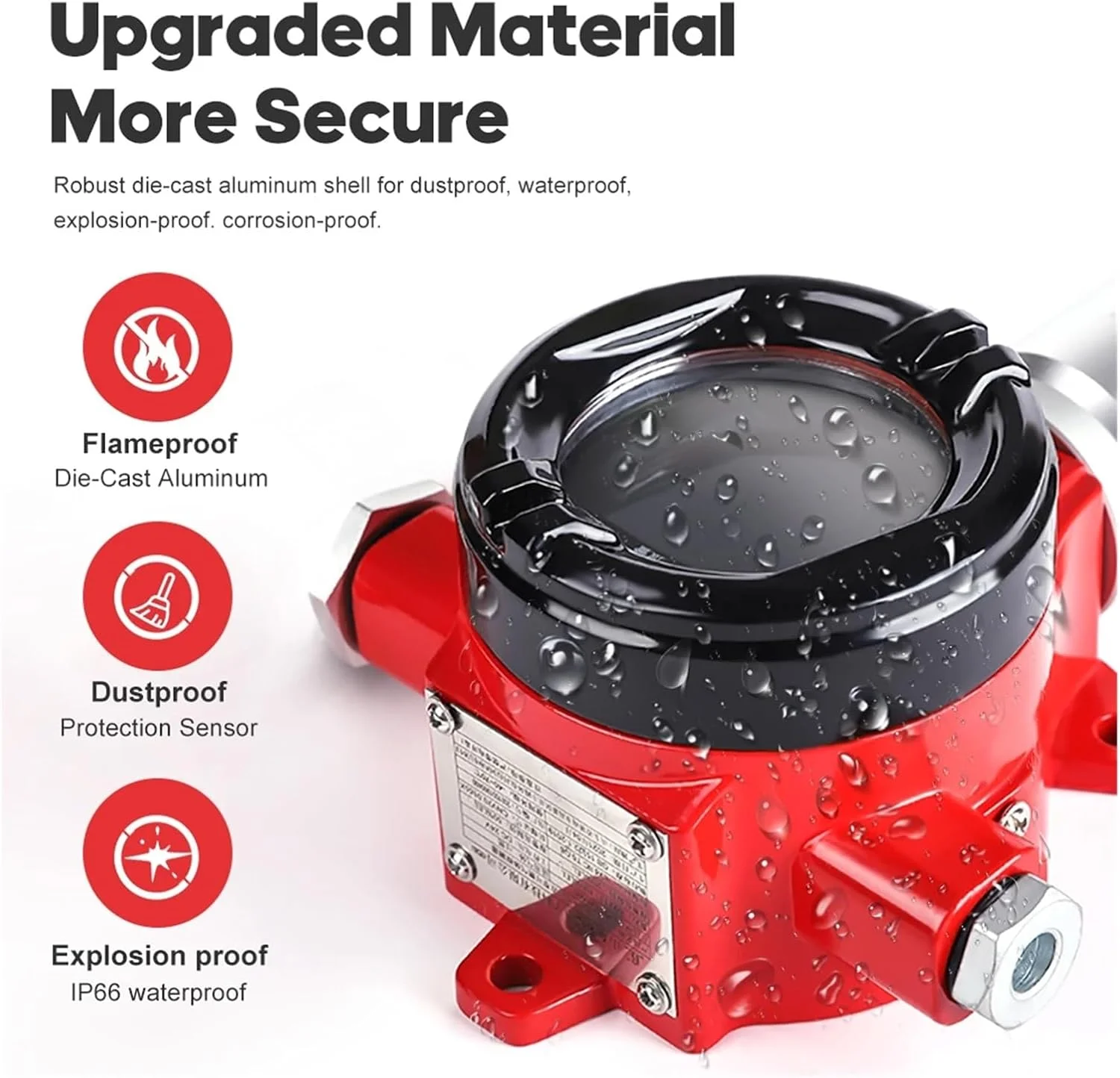 آشکارساز گاز NH3، آشکارساز آمونیاک ثابت، مانیتور گاز آمونیاک صنعتی با خروجی 4-20 میلی آمپر/RS485