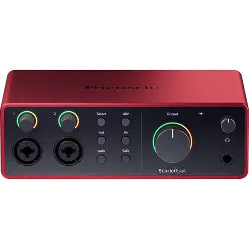 کارت صدای USB-C Focusrite Scarlett 4i4 (نسل چهارم)