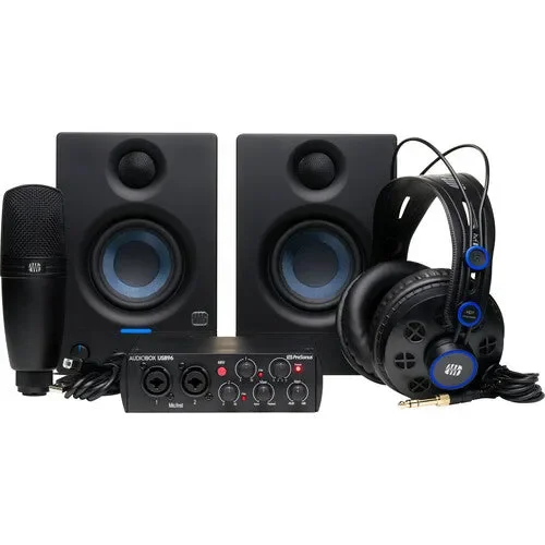 پکیج کامل سخت افزاری/نرم افزاری ضبط صدا PreSonus AudioBox USB 96