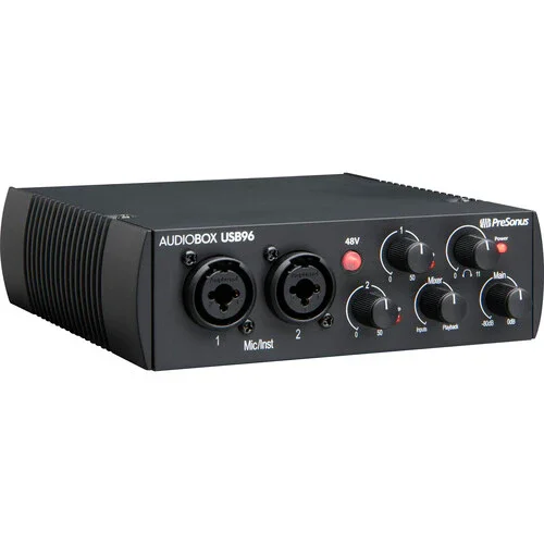 اینترفیس صوتی/میدی PreSonus AudioBox USB 96 USB-B - نسخه 25 سالگی اینترفیس صوتی/میدی PreSonus AudioBox USB 96 USB-B - نسخه 25 سالگی